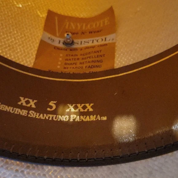Resistol Shantung Panama straw hat - Picture 9 of 11